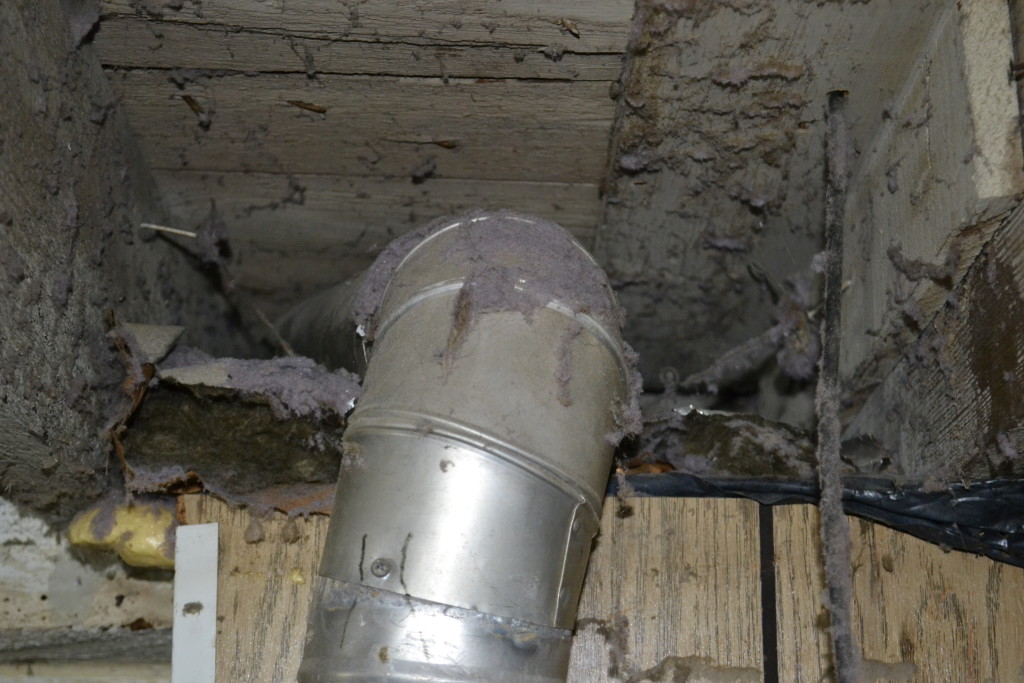 lint ceiling vent dryer