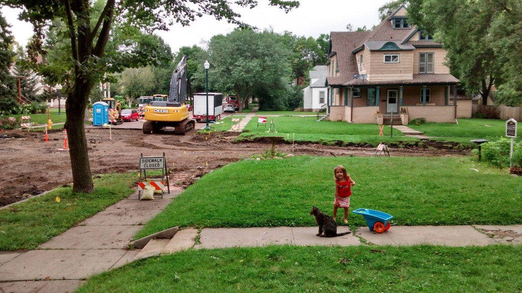 road work neighborhood